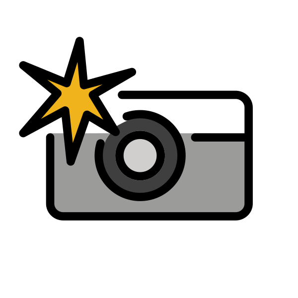 Camera With Flash Svg File