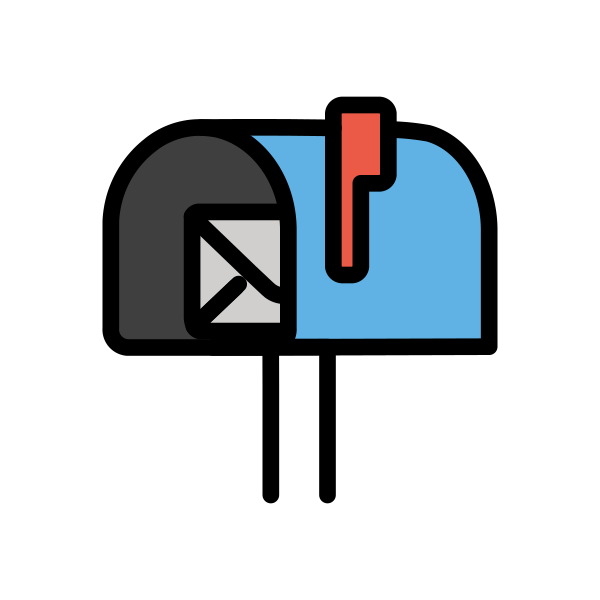 Open Mailbox With Raised Flag Svg File