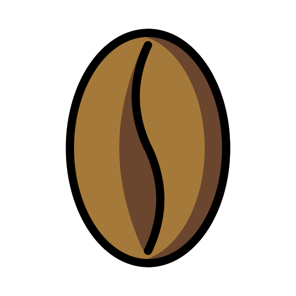 Roasted Coffee Bean Svg File