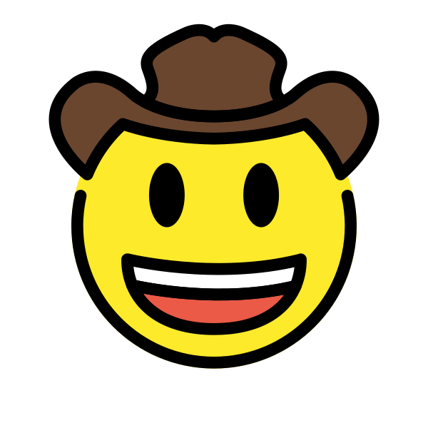 Cowboy Hat Face Svg File