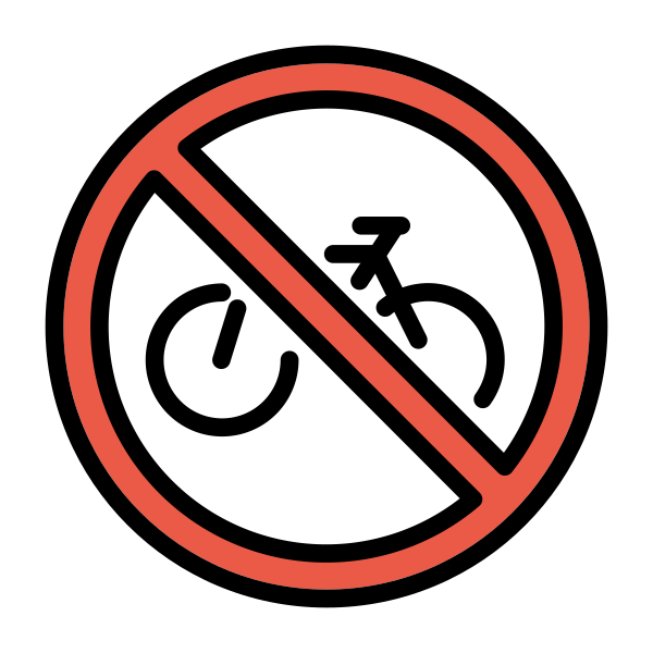 No Bicycles Svg File
