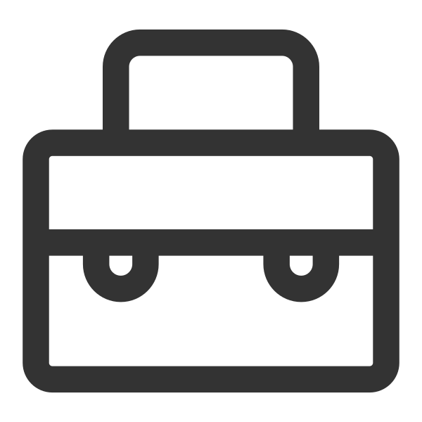 Basic Briefcase Outline Svg File