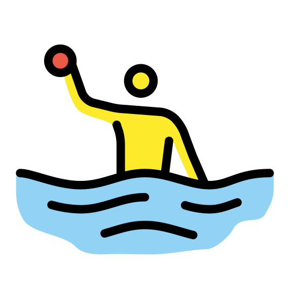 Man Playing Water Polo Svg File