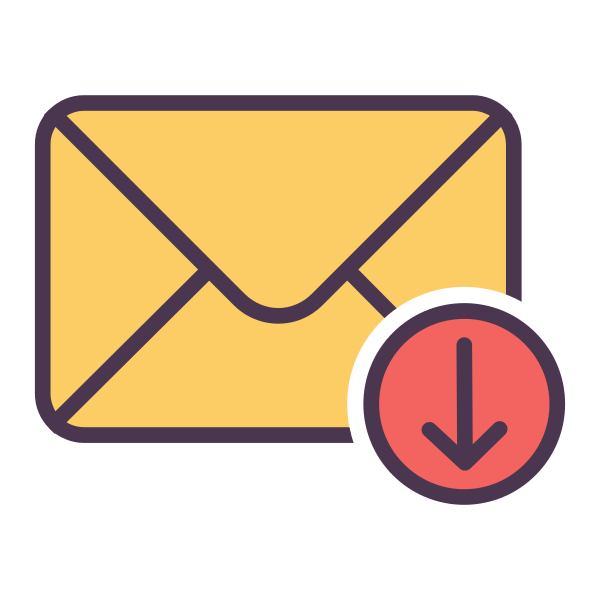 Chat Down Email Svg File