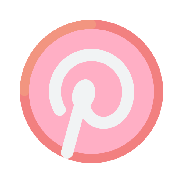 Pinterest Social Media Creative Svg File
