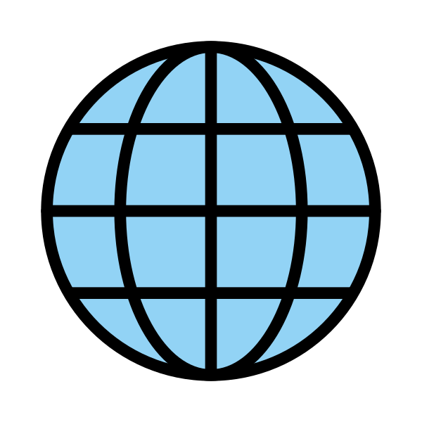 Globe With Meridians Svg File