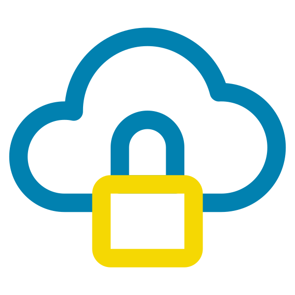 Cloud Data Secure Defense Svg File
