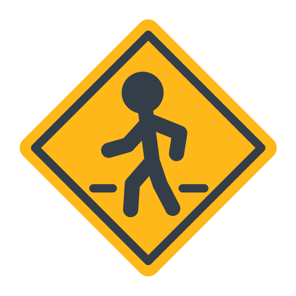 Pedestrian Crossing Svg File