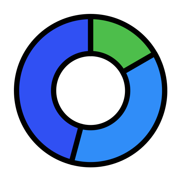 Donut Chart Business Analytics Statistics Svg File