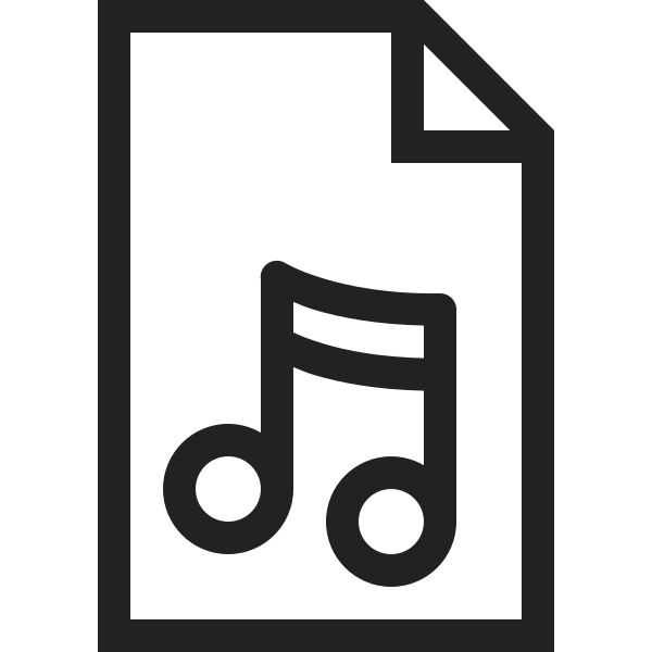 Audio Document File Folder Music Sound Svg File