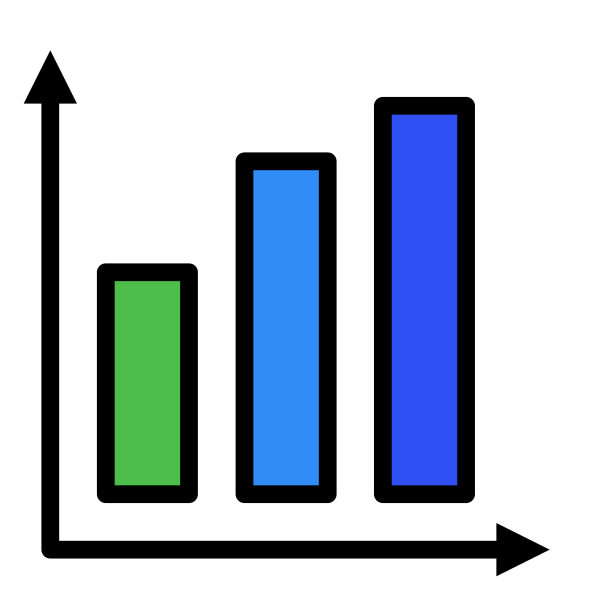 Bar Chart Sorted Business Analytics Statistics Svg File