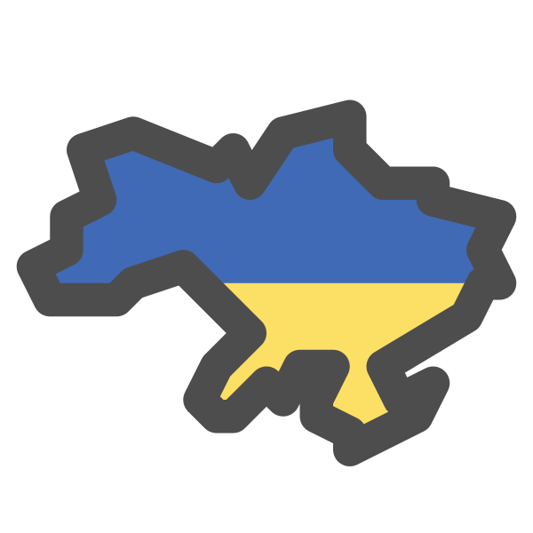 Peace Ukrain Country Map