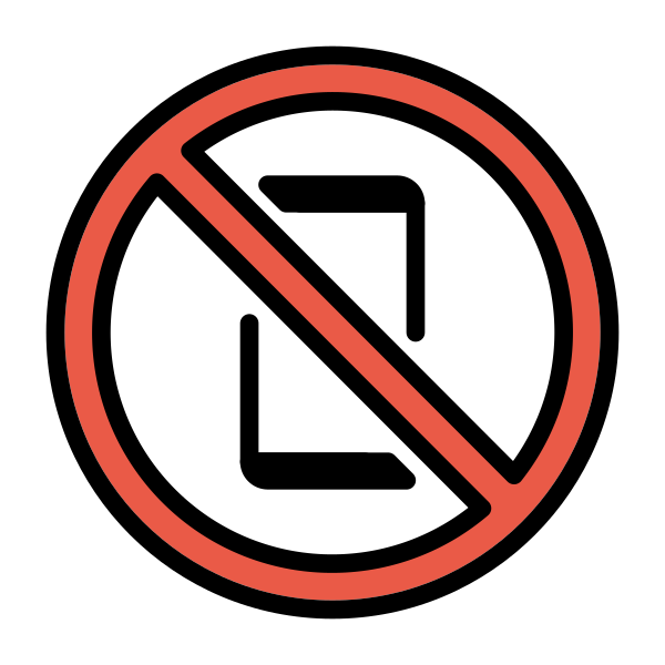 No Mobile Phones Svg File