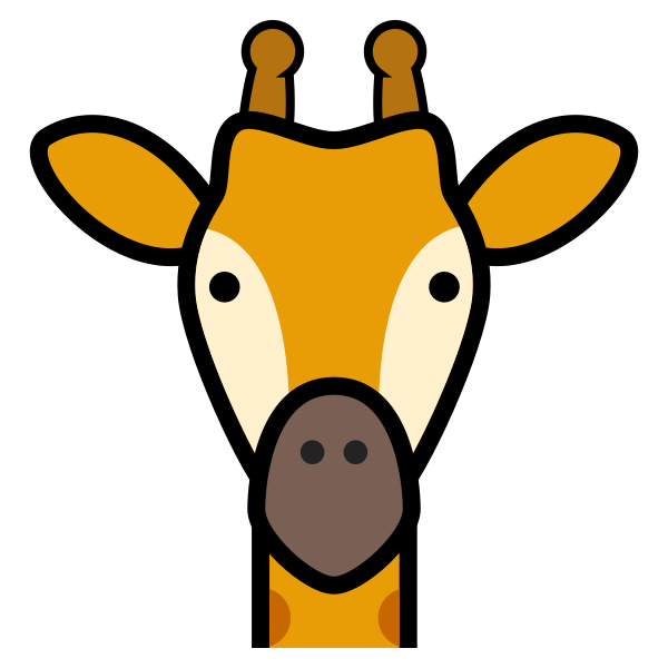 Animal Girafa Giraffe Svg File