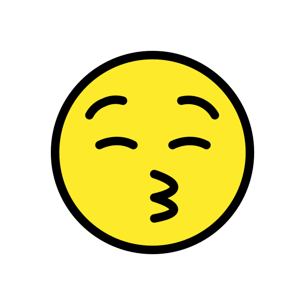 Kissing Face With Closed Eyes Svg File