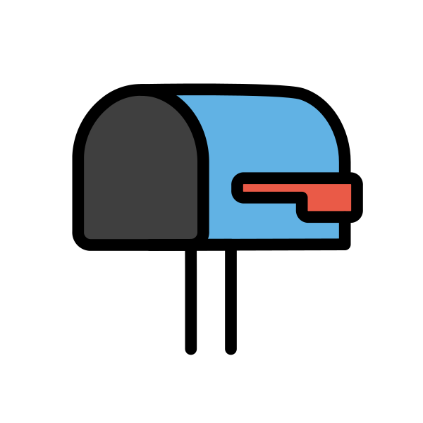 Open Mailbox With Lowered Flag Svg File