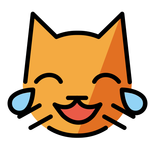 Cat With Tears Of Joy Svg File
