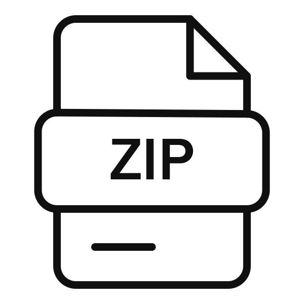 Zip File Type Svg File