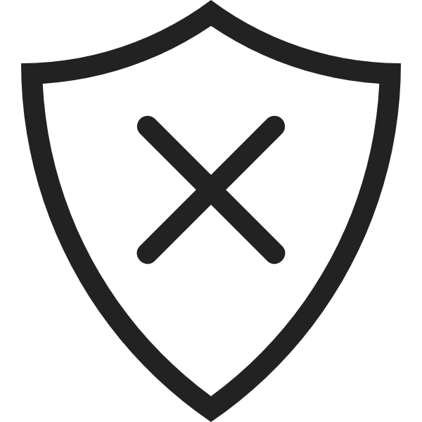 Lock Protection Security Shield Uncheck Protect Svg File