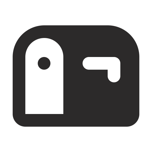 icons8mailboxclosedflagdown1 Svg File