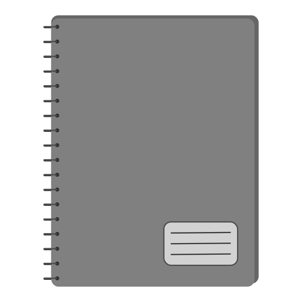 Copybook Education Notebook 2 Svg File