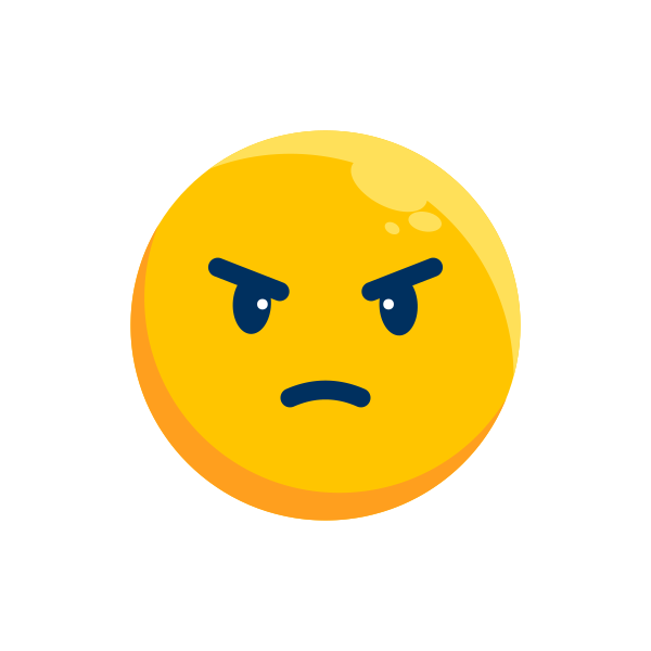 Angry Emoji Emoticon Emotion Expression Feeling SVG File Svg File