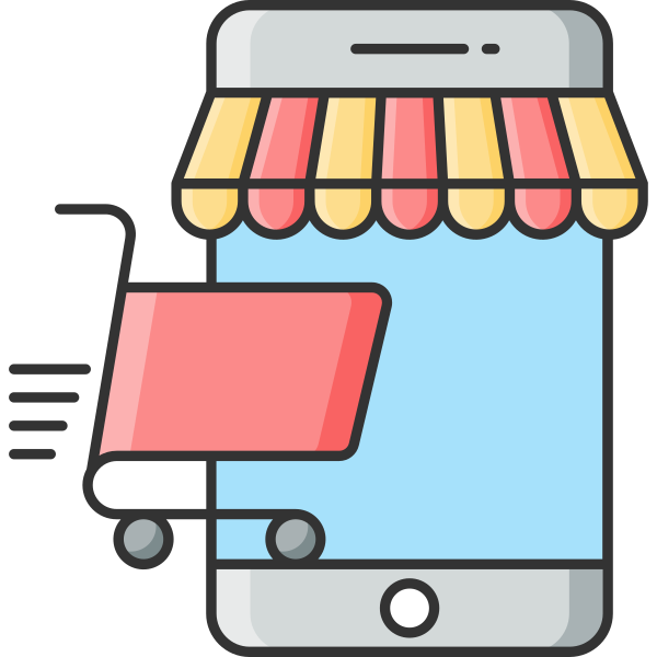 Ecommerce Online Shopping App Svg File