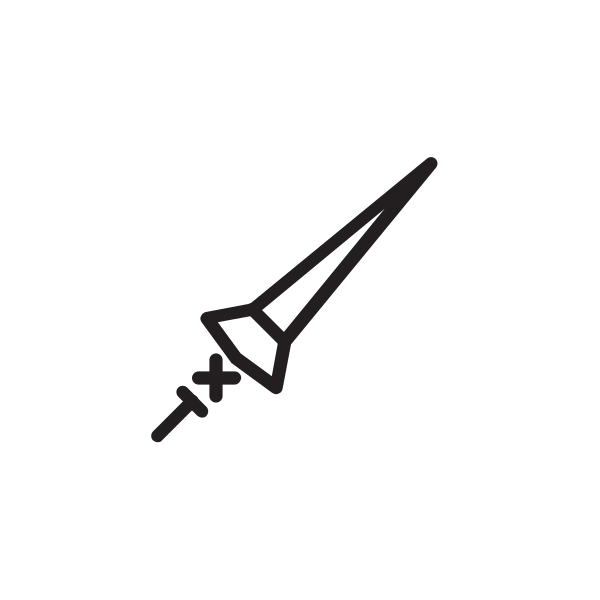 Long Spear Middle Age Weapon Svg File
