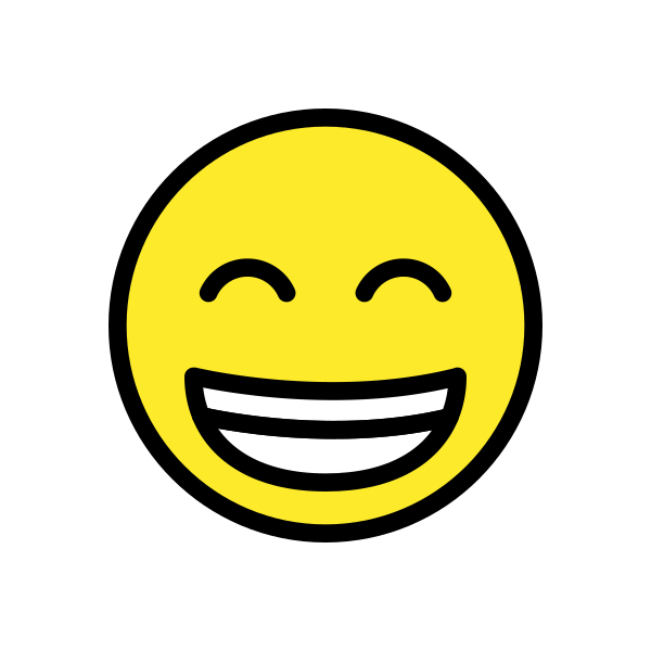 Beaming Face With Smiling Eyes Svg File