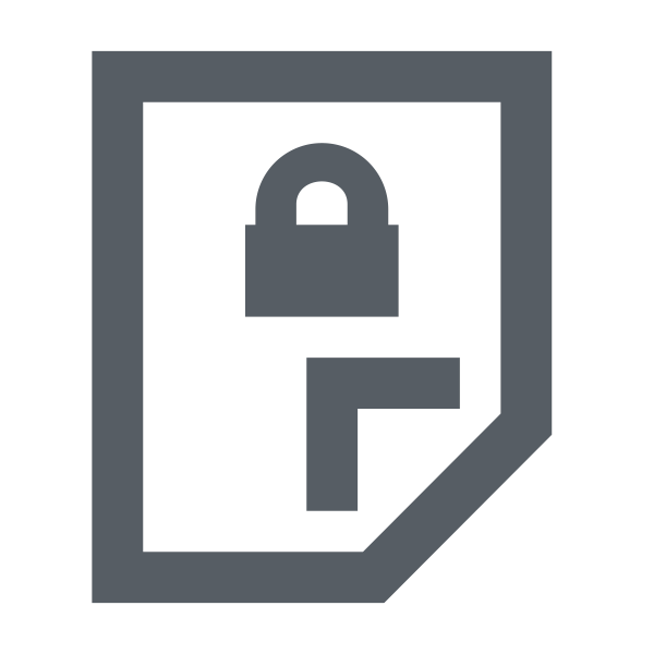 Lock File Svg File