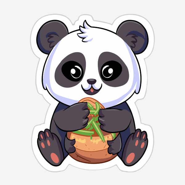 熊猫吃蔬菜