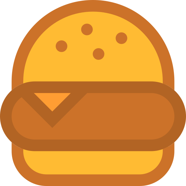 Icon Burger Coloured Svg File
