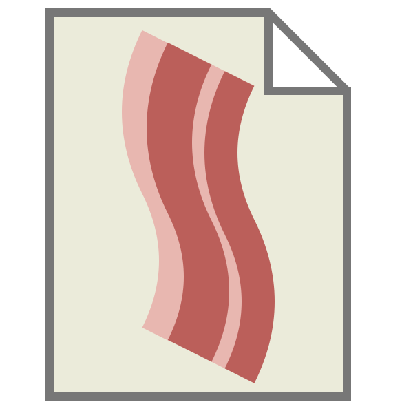 Text X Bacon Svg File