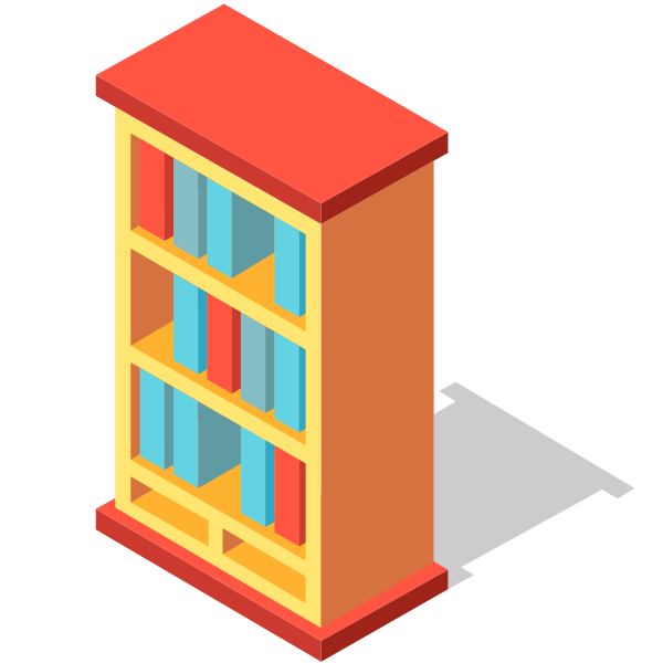 Bookcase Svg File