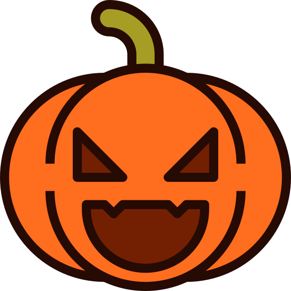 Emoji Pumpkin Halloween 4 Svg File