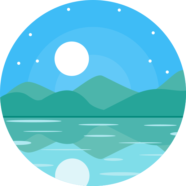 夜晚 Svg File