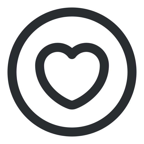 outlineheartcircle Svg File