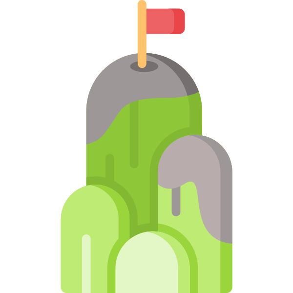 Mountain With Flag Svg File