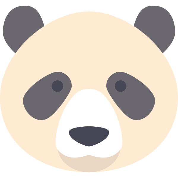 熊猫 Svg File