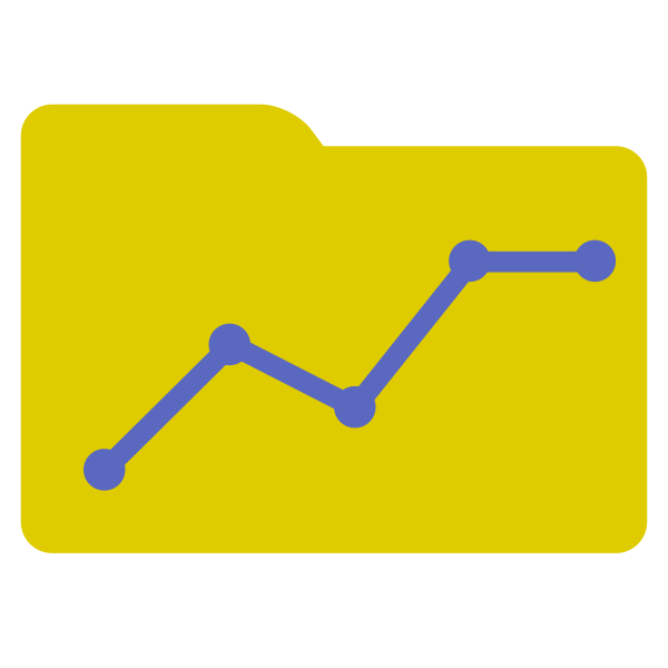 Folder Stats Increase Svg File