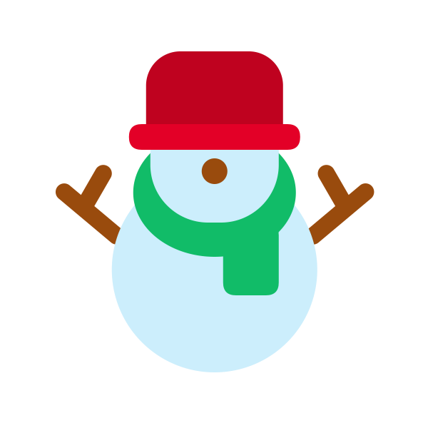 圣诞雪人 Svg File