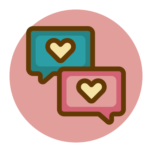 Chat Love Message Svg File