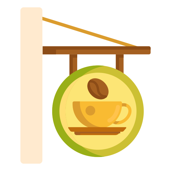 Coffee Shop Sign Svg File