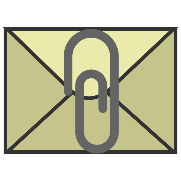 Mail Attachment Svg File