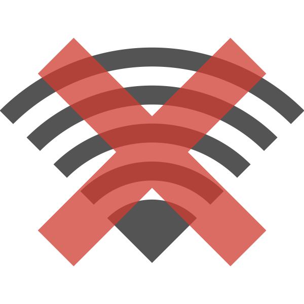 Network Wireless Disconnected Svg File