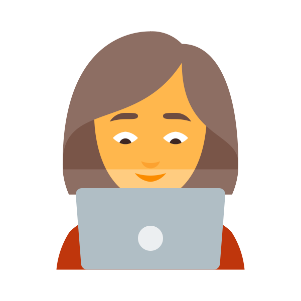 personwithlaptopfemale Svg File