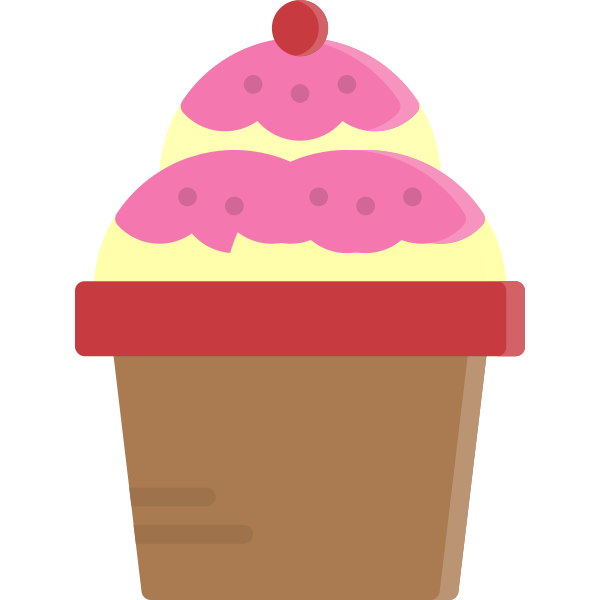 Cream Cup Dessert Svg File