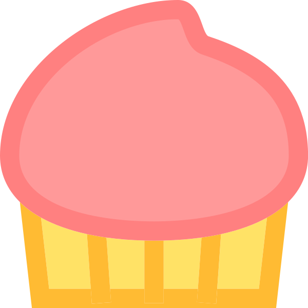 Icon Cupcake Colour E Svg File