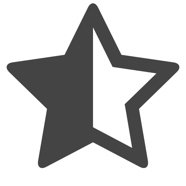 Star Half Empty Svg File