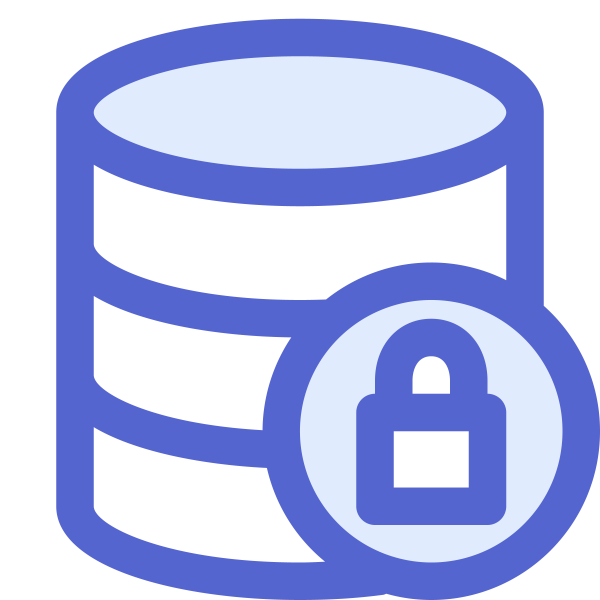 Sharp Icons Lock Database Svg File